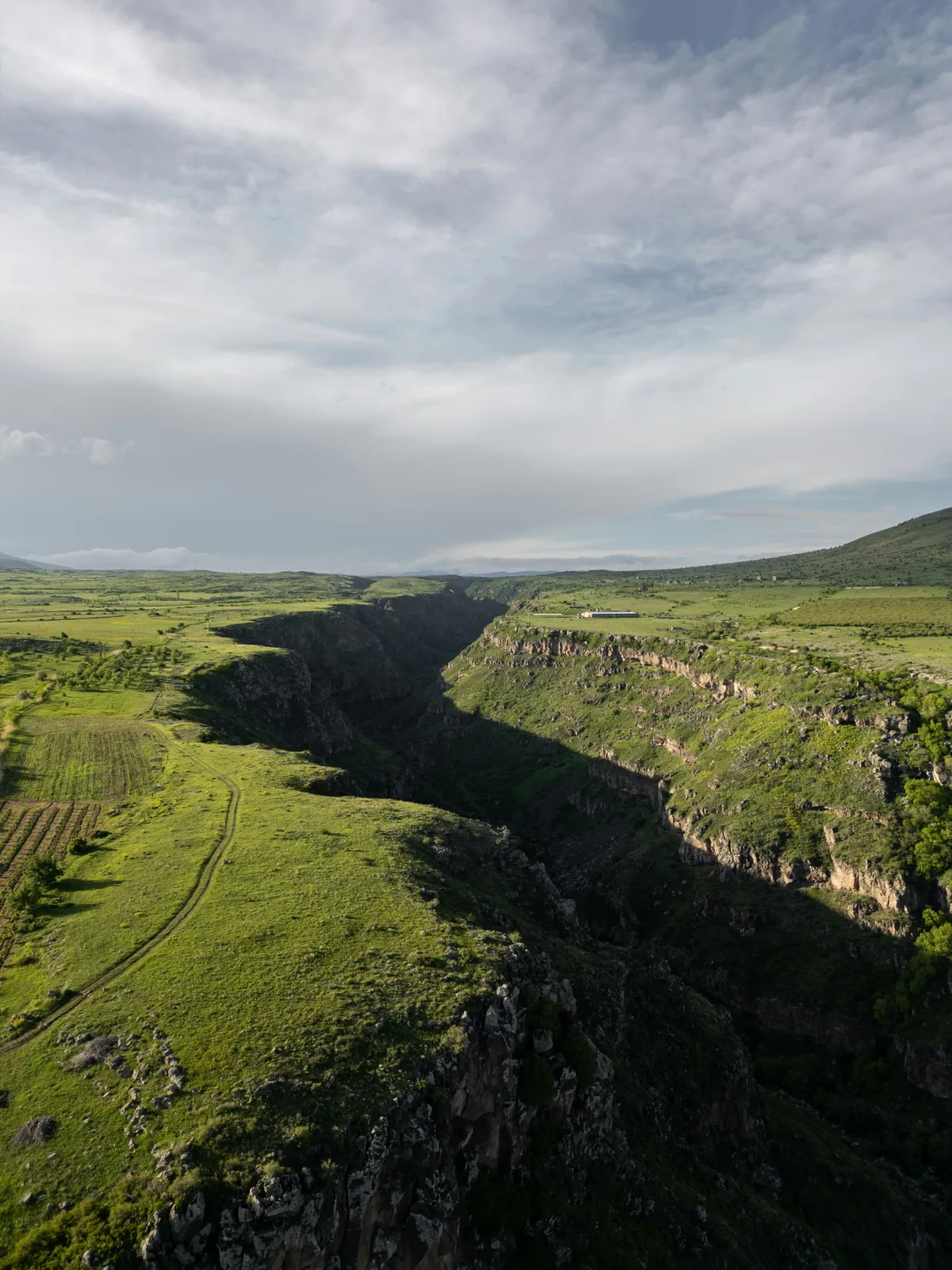Vista aérea del cañón de Kasagh