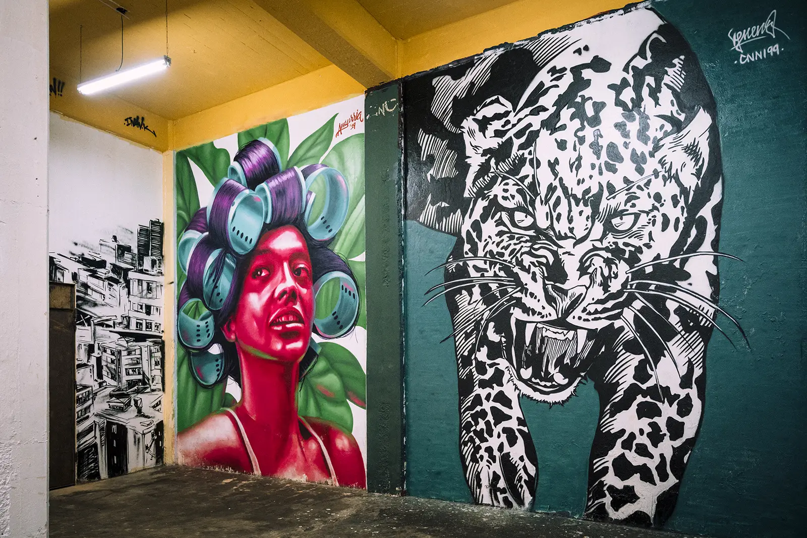 Murales expuestos en el Museo de Arte Callejero