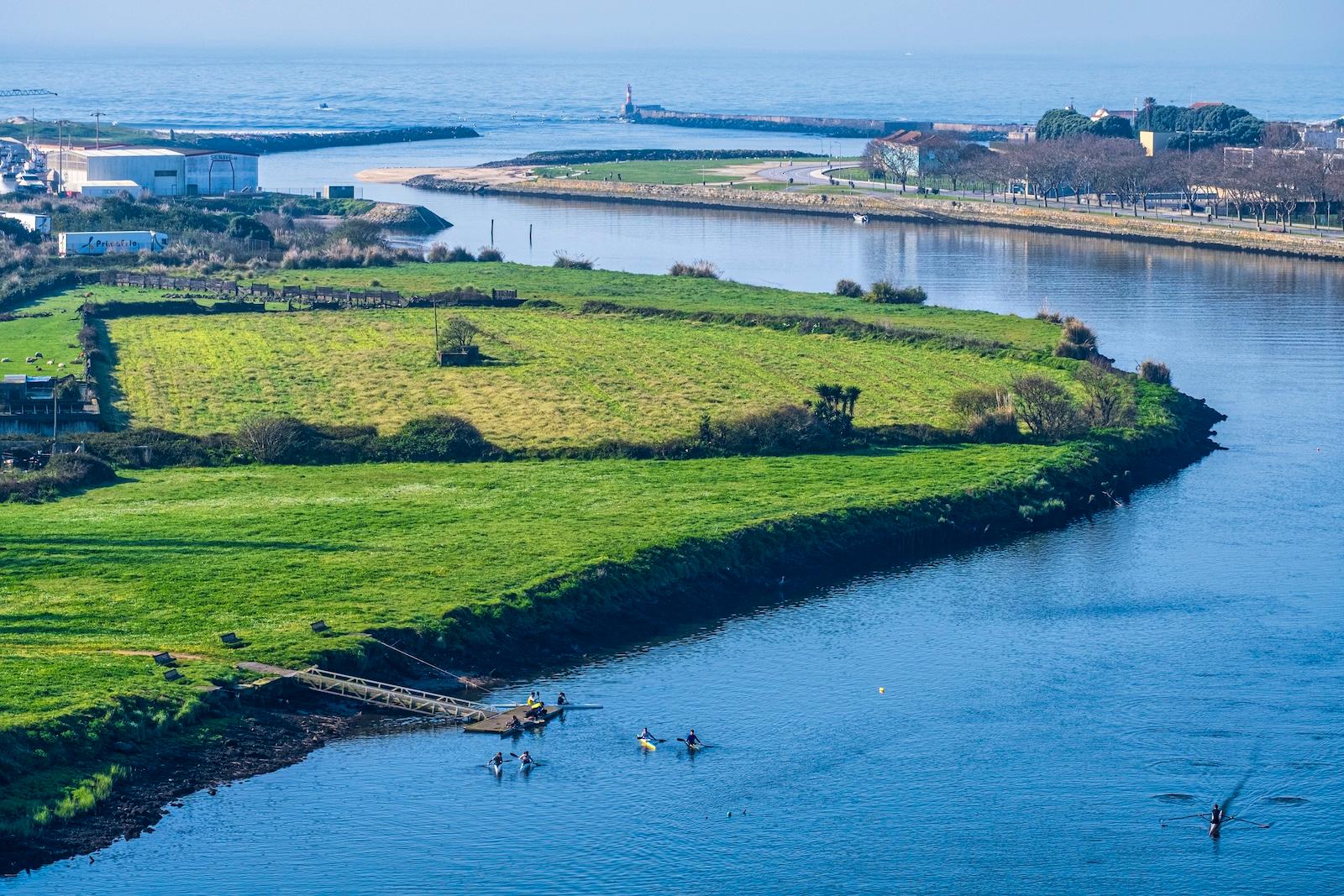 El río Ave a su paso por Vila do Conde