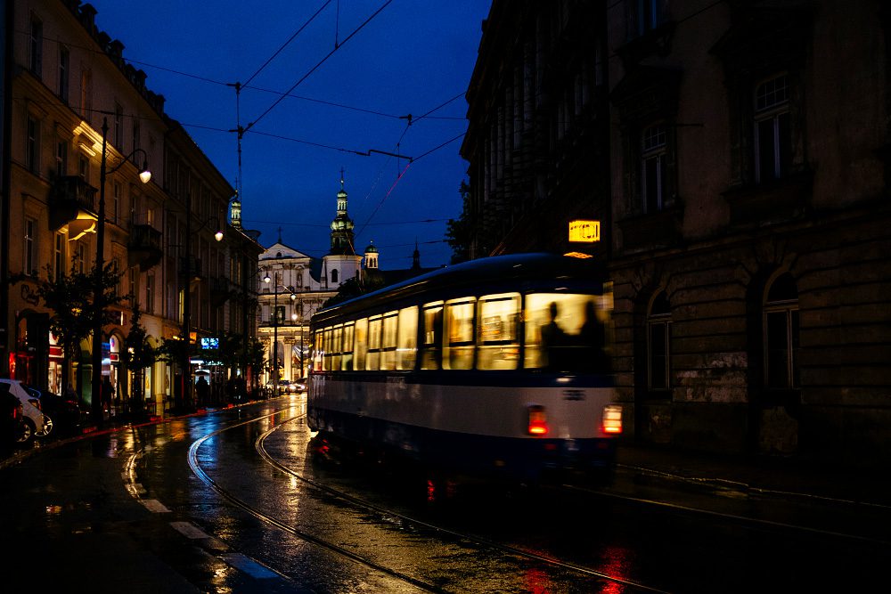 Tranvía en Cracovia