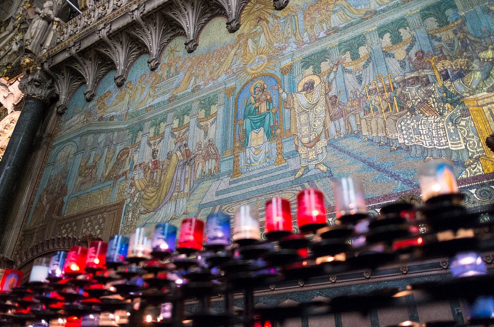 Mosaicos en la basílica de la Fourvière
