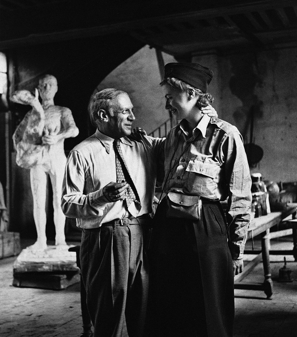 Miller y Picasso tras la liberación de París | © Lee Miller Archives