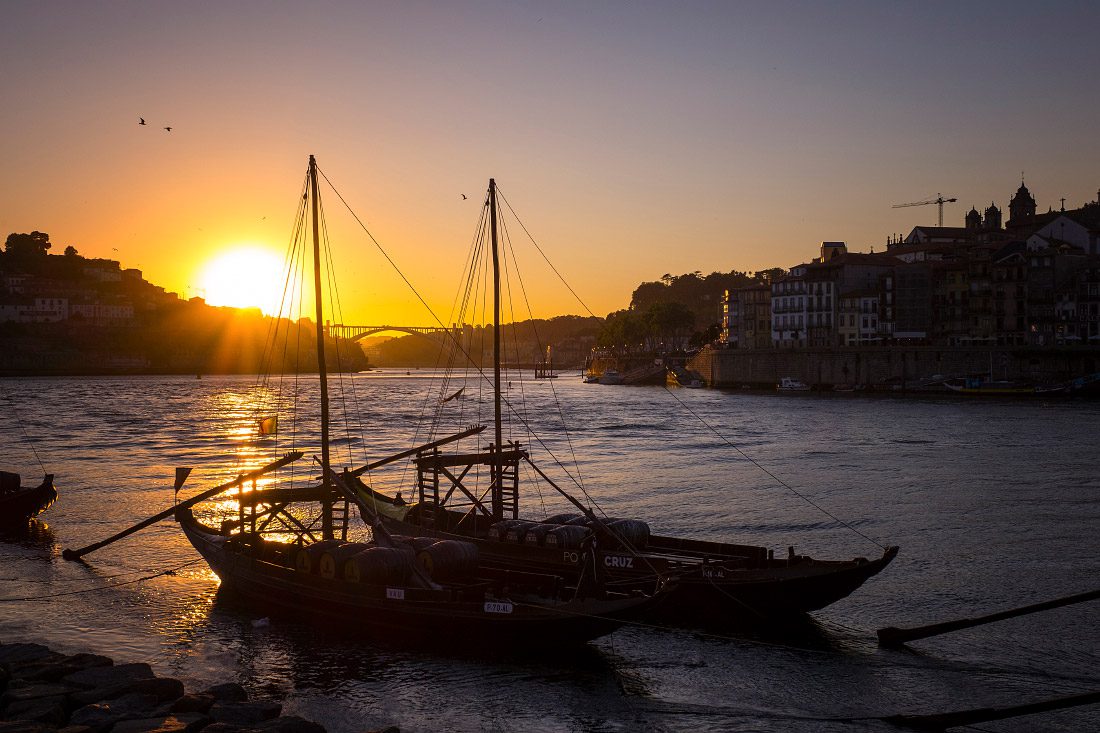 Atardecer en Vilanova de Gaia Oporto