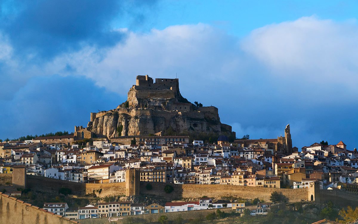 Vista del castillo de Morella