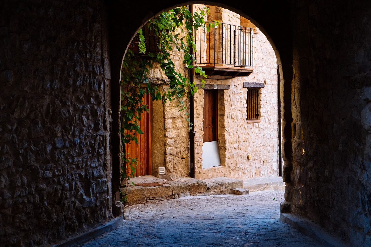 Calle de Valderrobres en el Matarraña