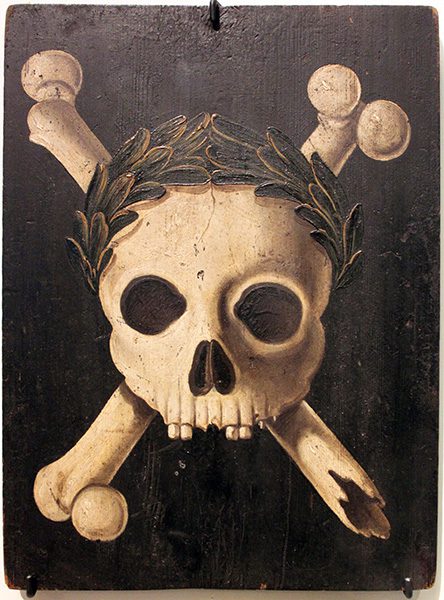 Pintura de una calavera