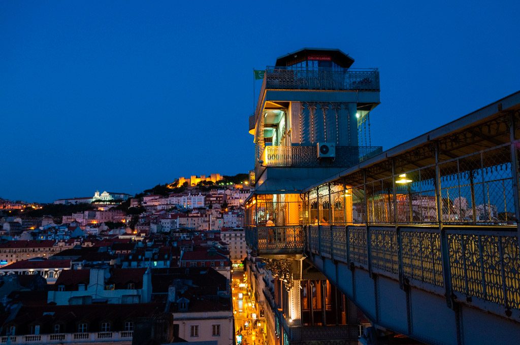 Elevador de Santa Justa en Lisboa