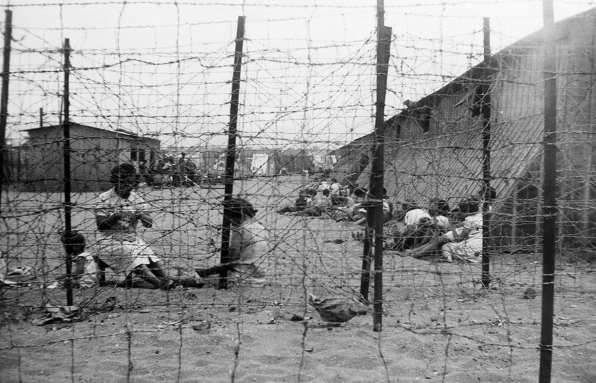 Fotografía antigua del Campo de concentración de Argelès-sur-mer