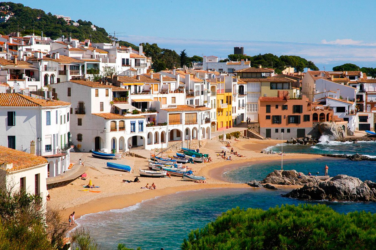 Vista de la playa de Calella de Palafrugell