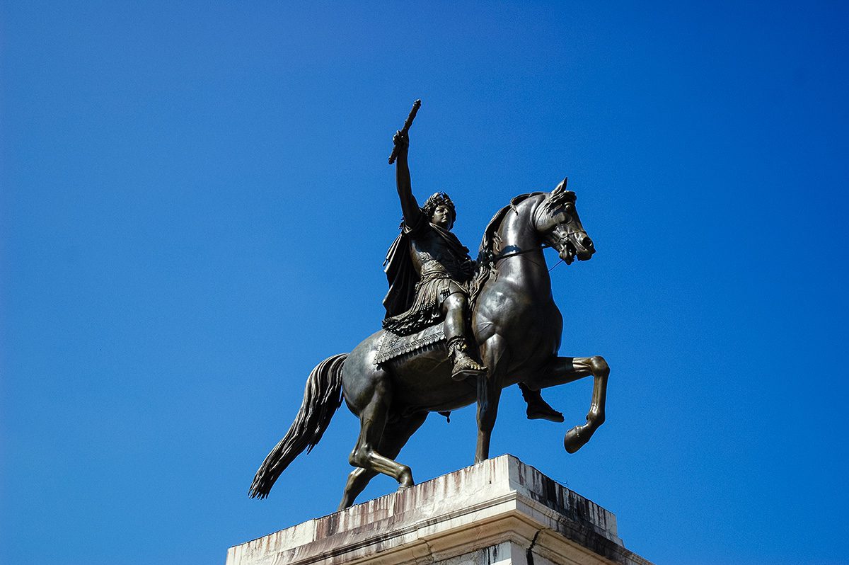 Estatua ecuestre Luis XIV Montpellier