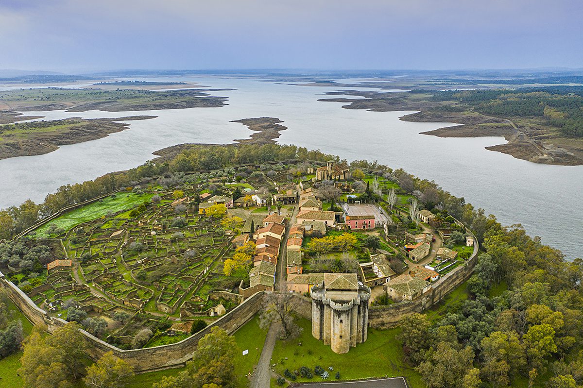 Vista de Granadilla (Cáceres)