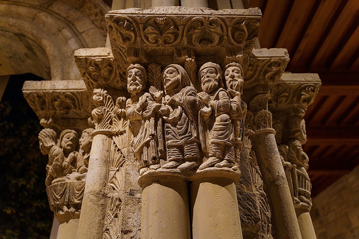 Capitel claustro catedral Tudela