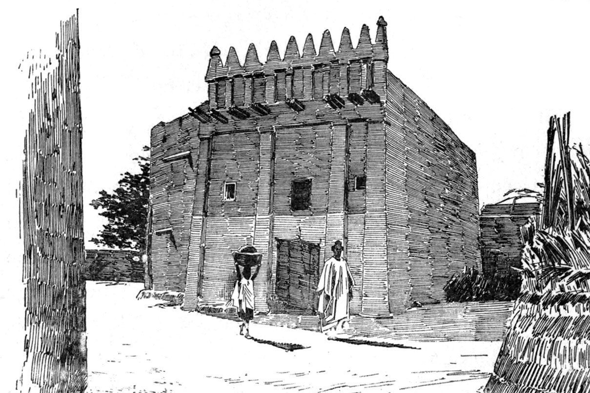 Vista de Djenné, por Dubois (1896).