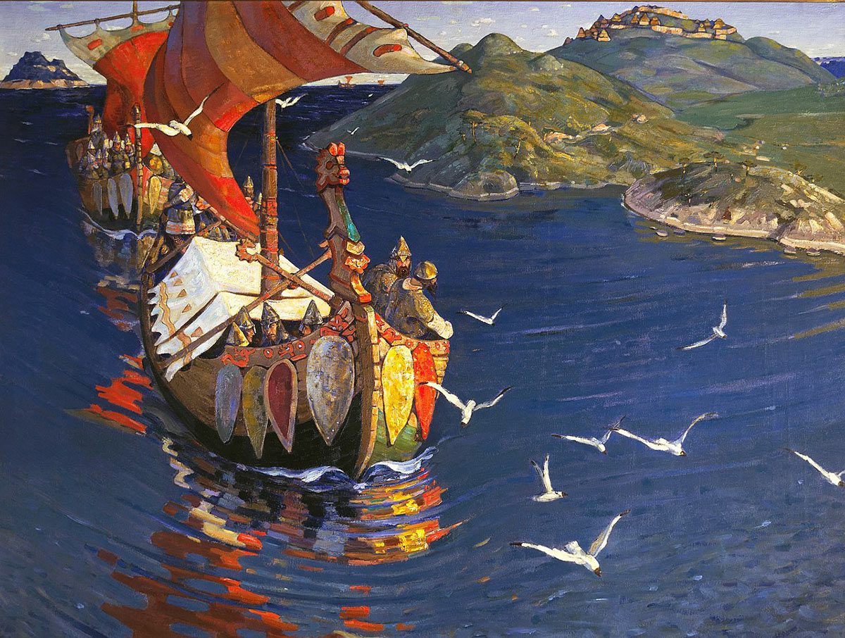 Pintura vikingos Roerich