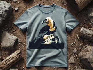 Camiseta quebrantahuesos. Illustrator of wild things ©