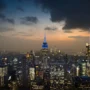 Vista nocturna de Nueva York
