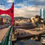 Vista de la ría de Bilbao y el Guggenheim