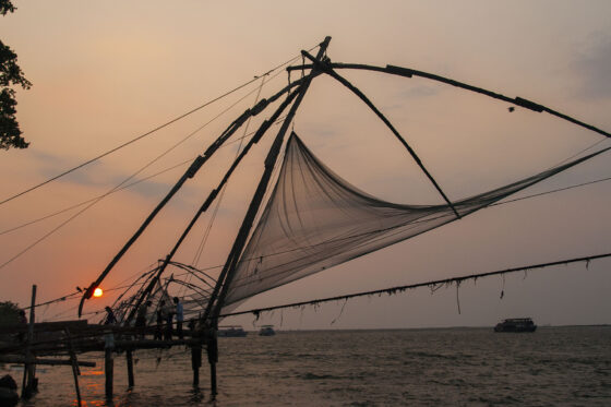 Redes de pesca chinas en Cochin_Provincia de Kerala_India - © Rafa Bastante