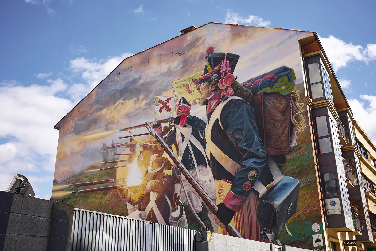 Mural en recuerdo a Los Sitios de Astorga