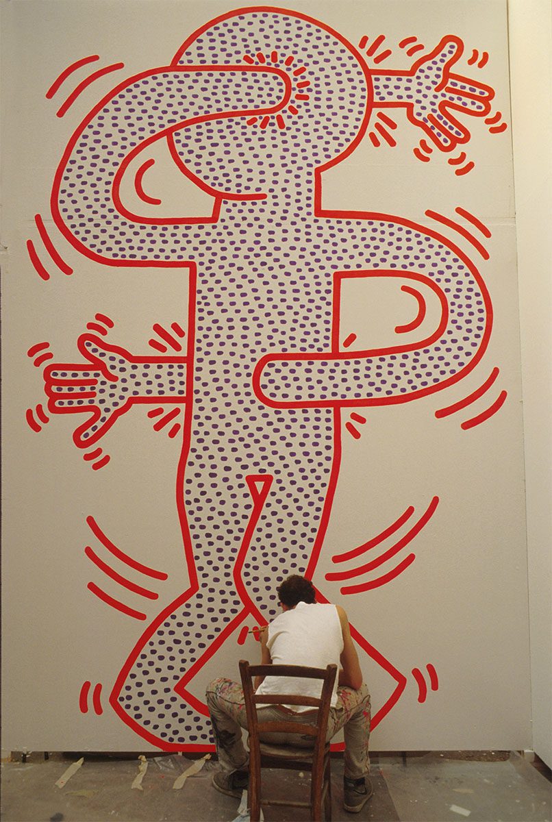 Keith Haring, fotografiado por Arici