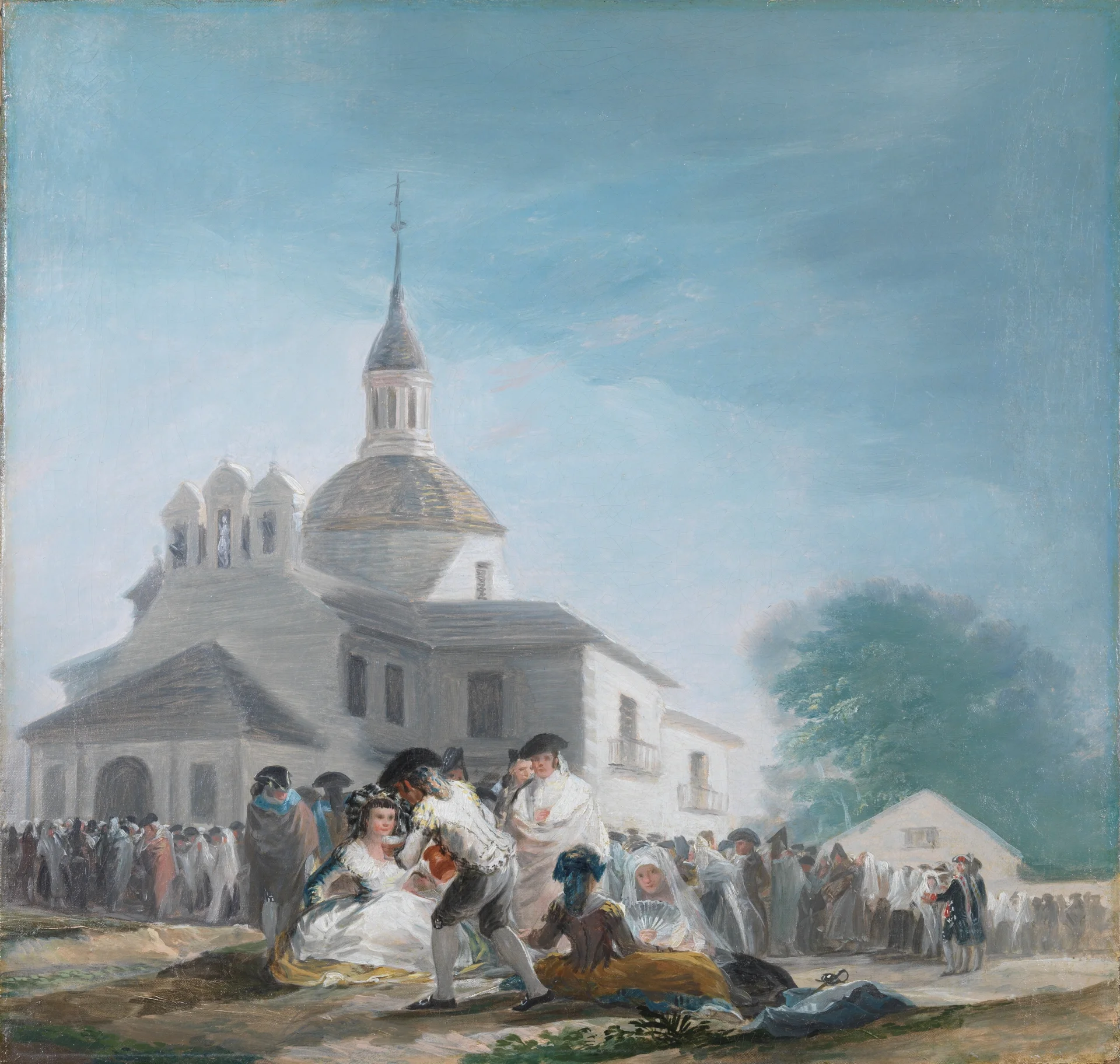 La ermita de San Isidro, pintura de Goya