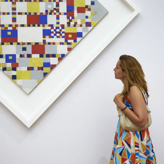 Pintura Victory Boogie Woogie, de Mondrian