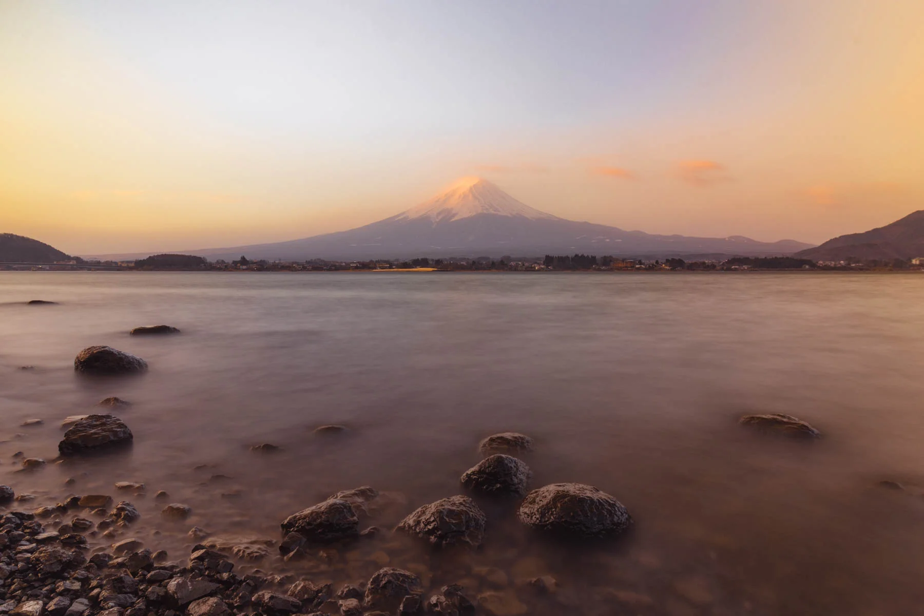 Monte Fuji y lago Kawaguchi