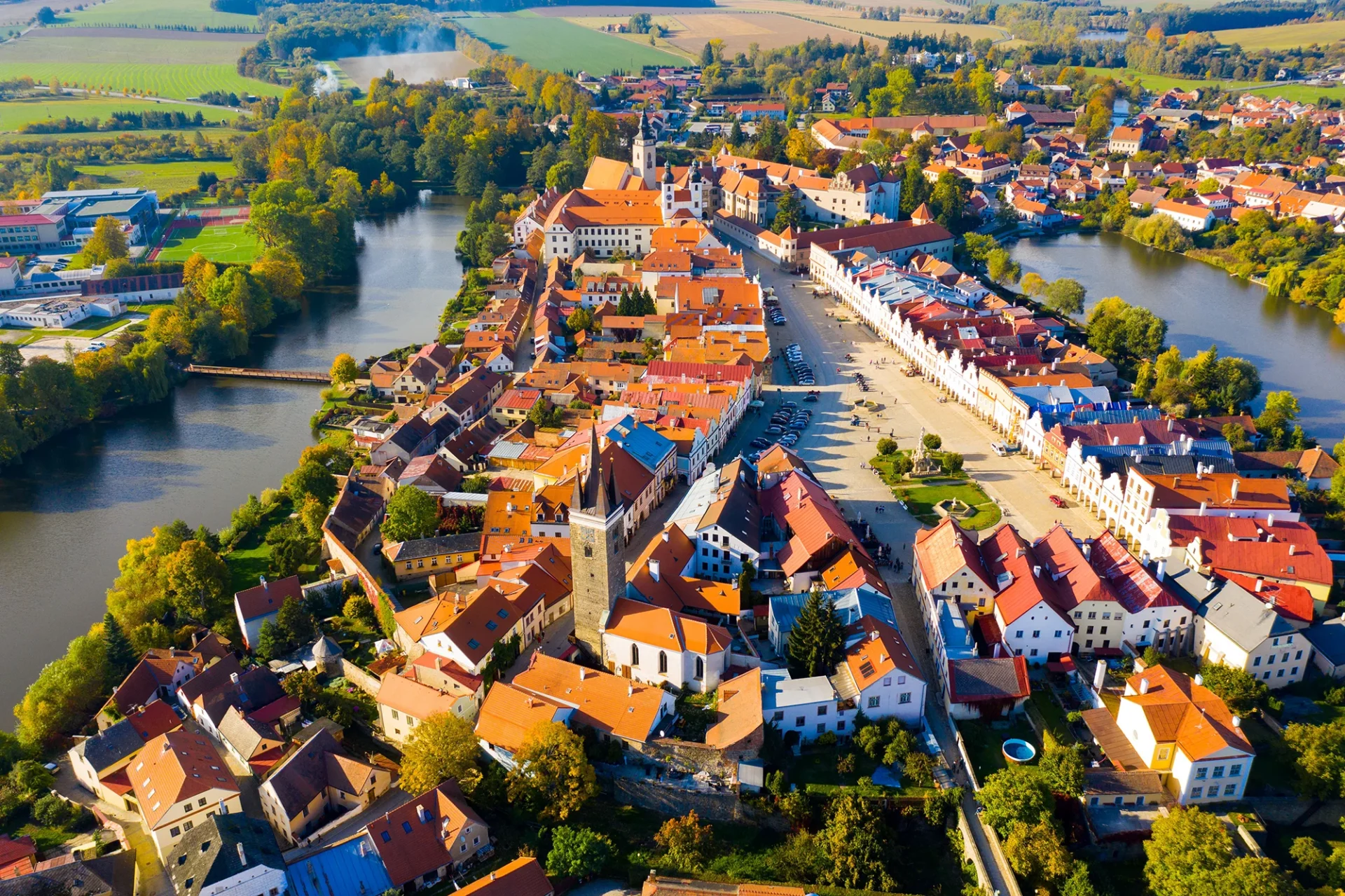 Vista aérea de Telc