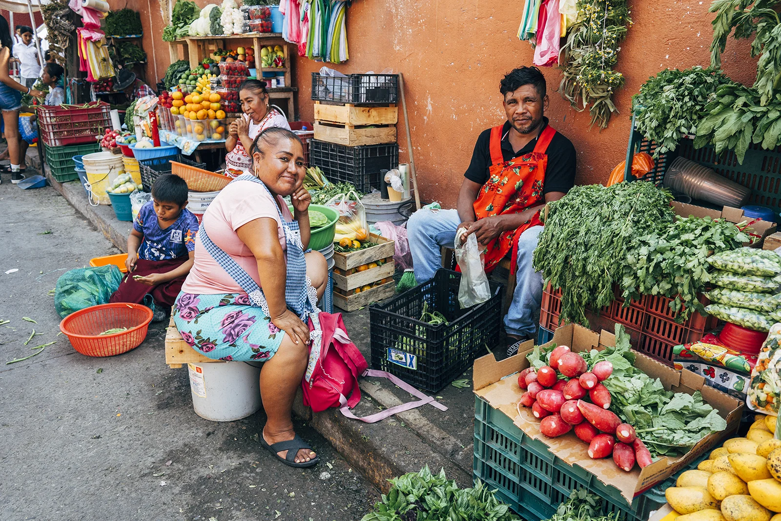 Puesto en el mercado de Zihuatanejo