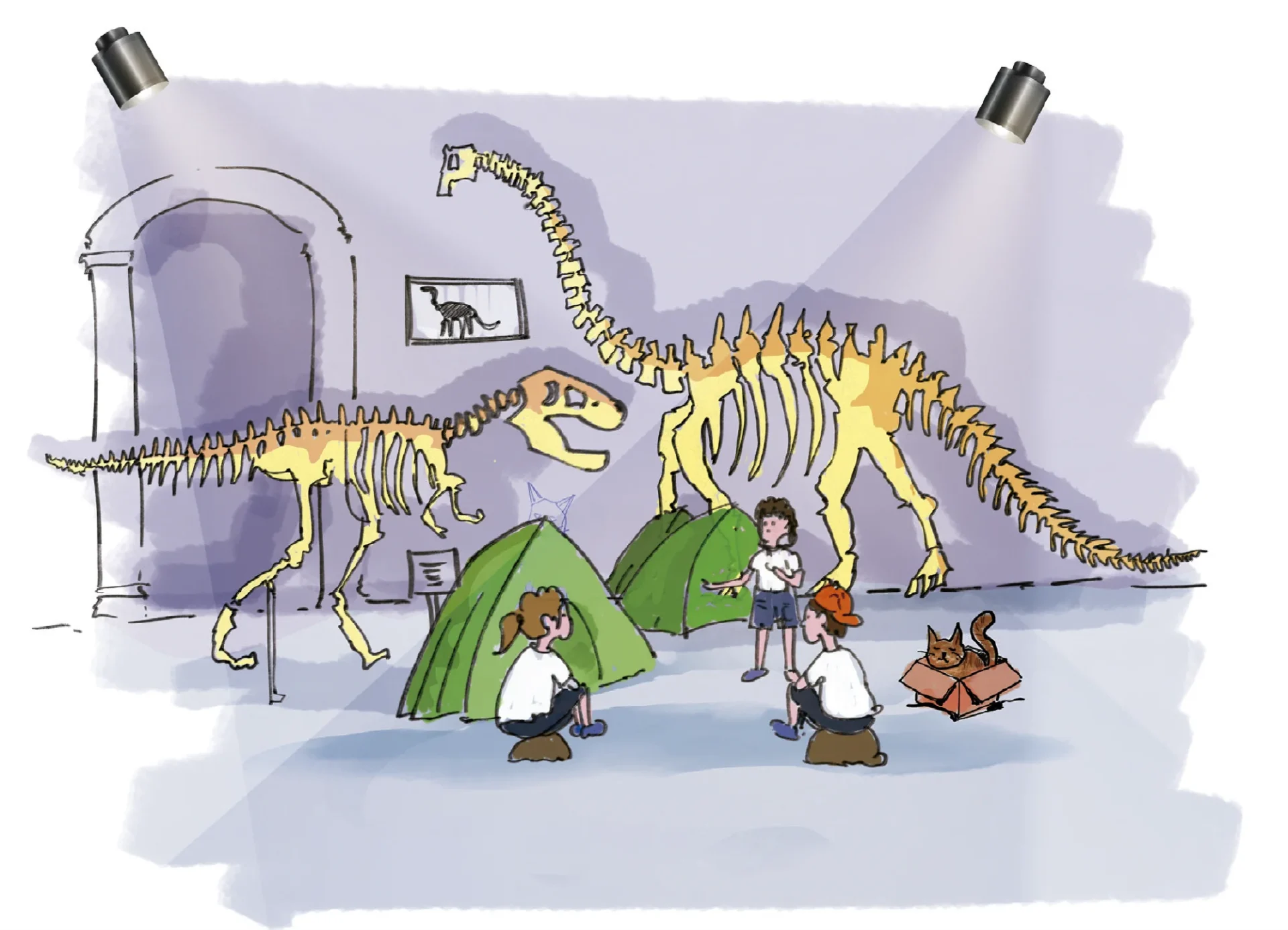 Acampada nocturna en el Museo