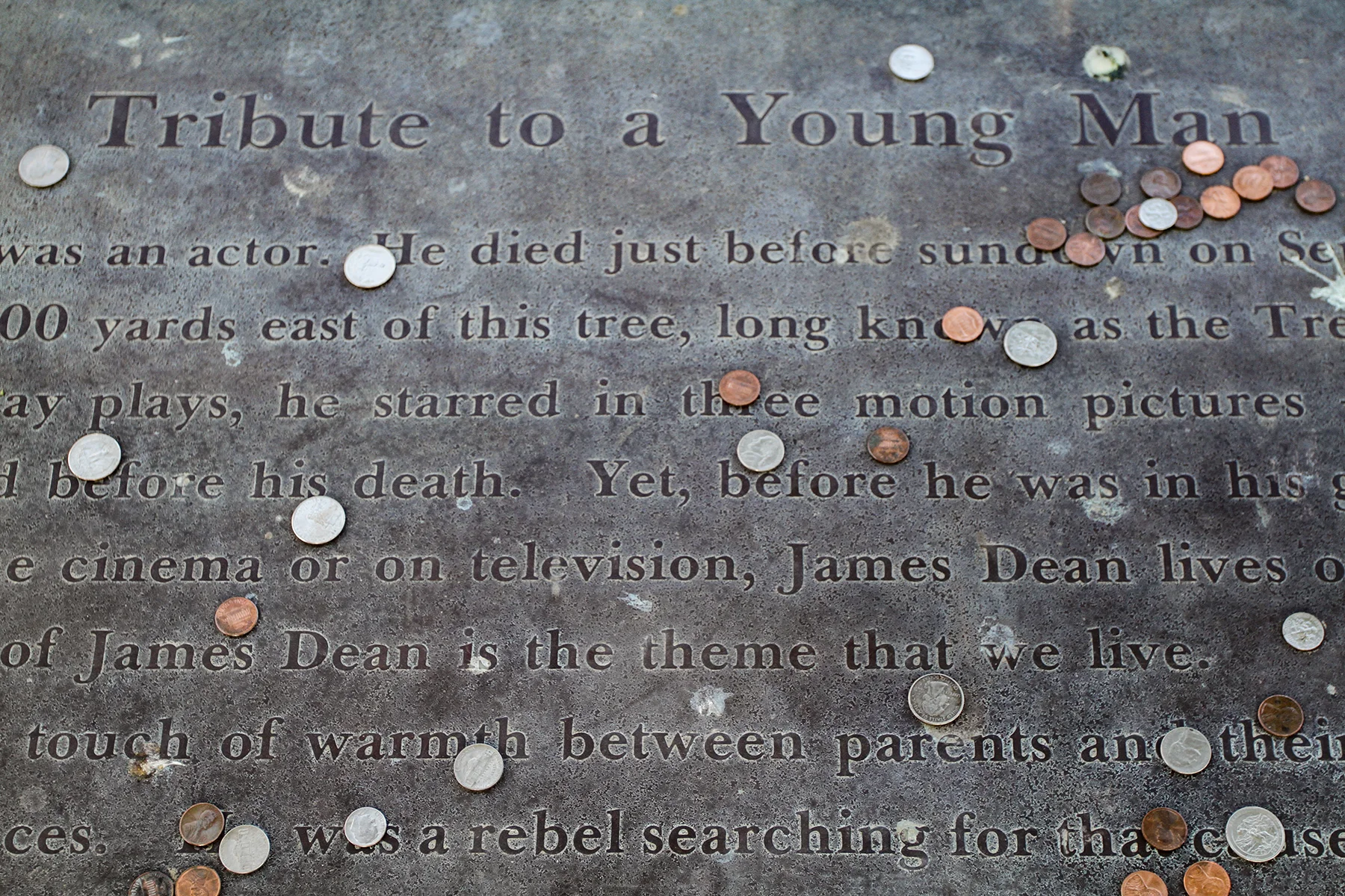 Placa conmemorativa James Dean