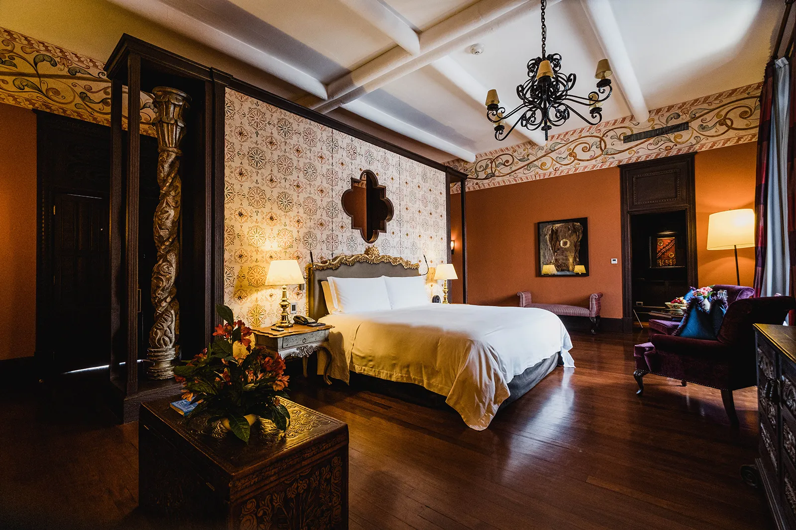 Una de las suites de Palacio del Inka