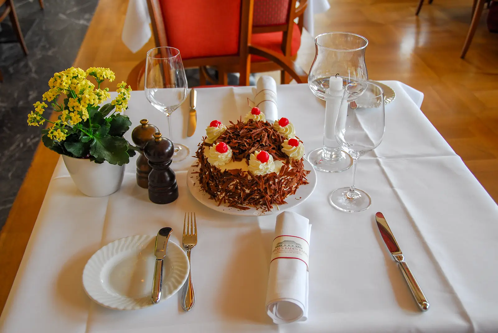 Tarta Selva Negra en Baden-Baden
