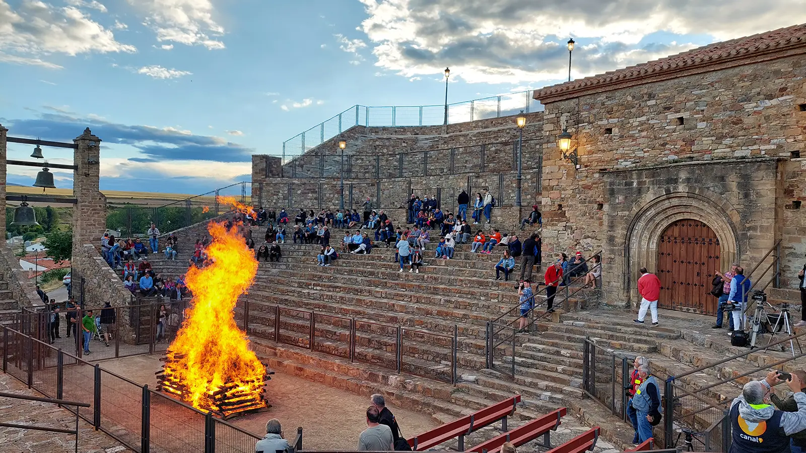 Preparación de la hoguera