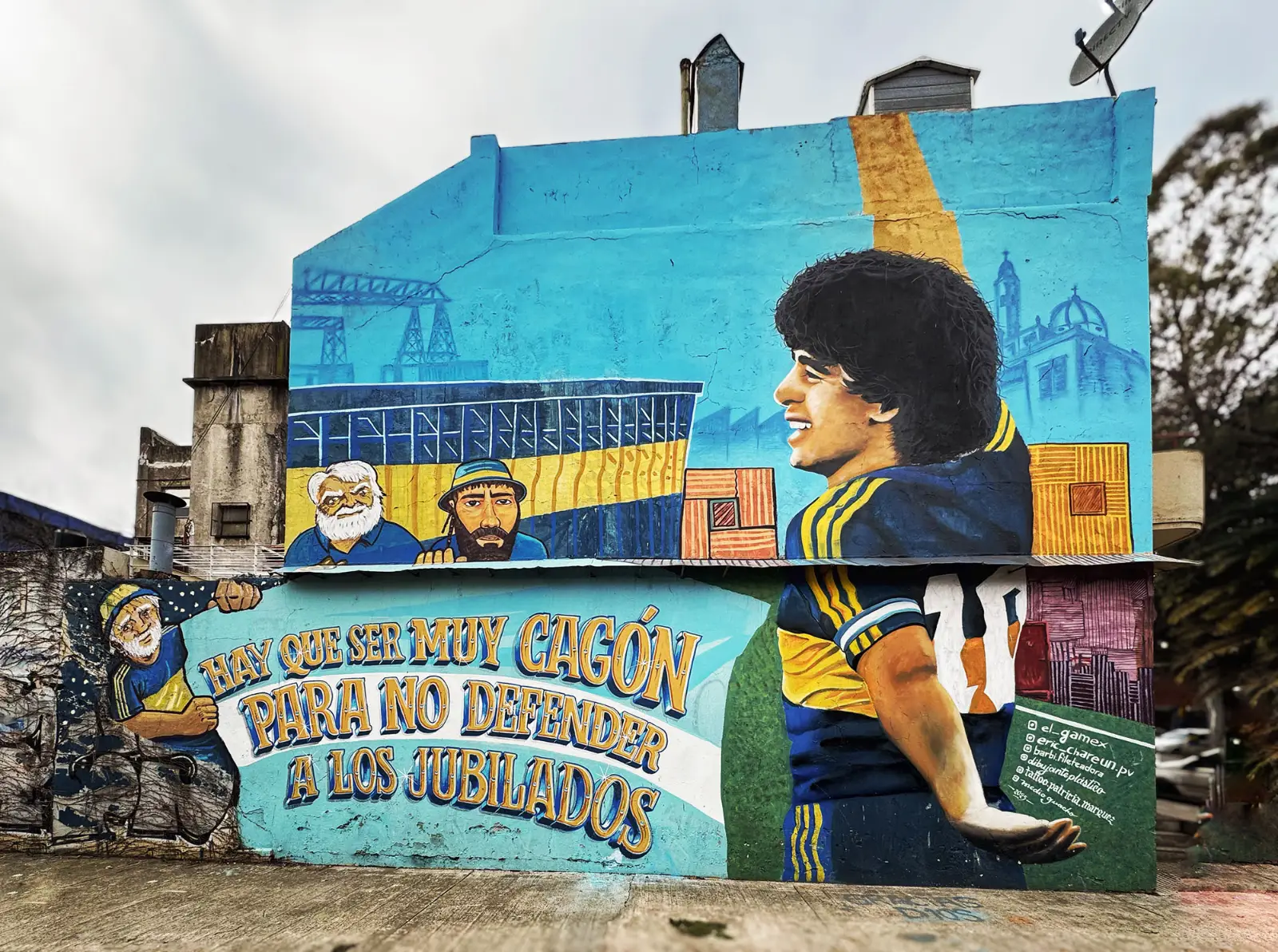 Graffiti fútbol Buenos Aires