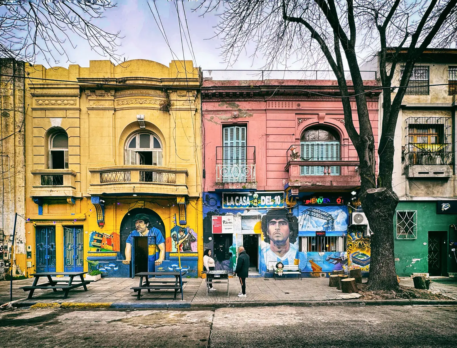 Graffiti Maradona en Buenos Aires