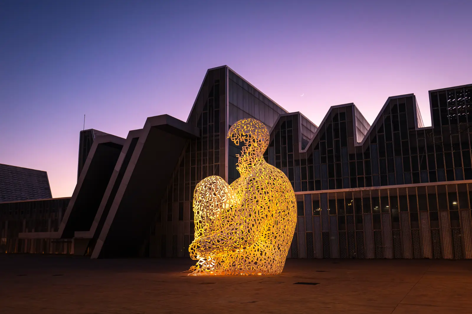 Escultura El Alma del Ebro de Jaume Plensa, en la Expo de Zaragoza