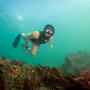 Pippa Ehrlich, directora de 'My Octopus Teacher', en la costa de Gijón